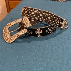 Bling western belt